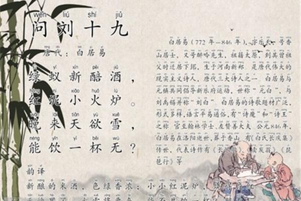 问刘十九古诗