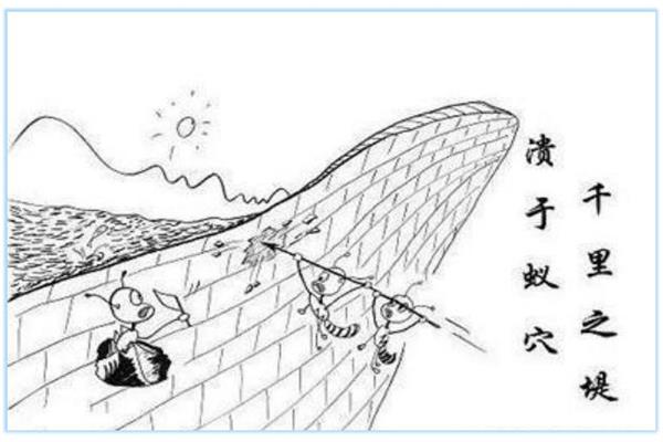 千里之堤溃于蚁穴