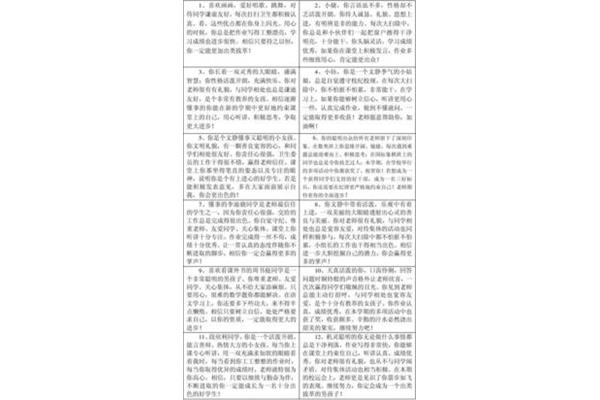 五年级学生评语