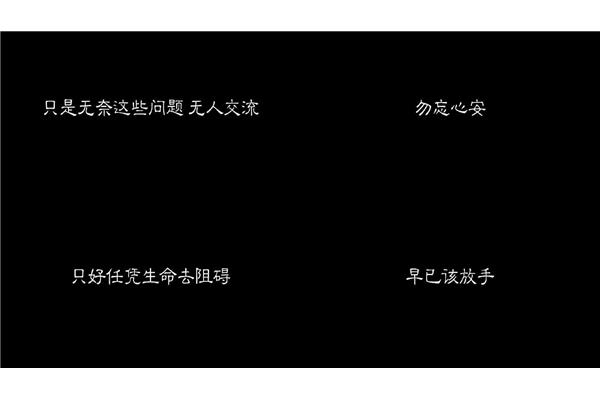 勿忘心安歌词