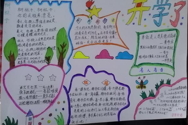 开学手抄报内容