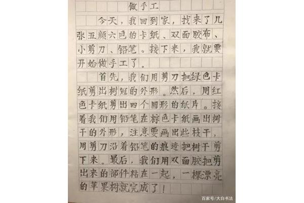做手工作文二年级