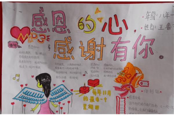 感谢老师的手抄报
