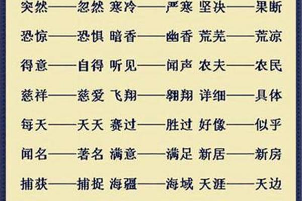 作为近义词