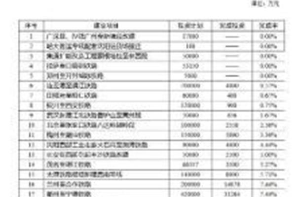 项目投资计划