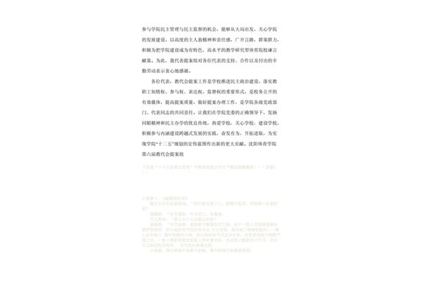 提案工作报告