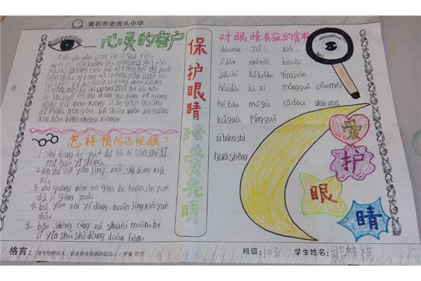 爱护眼睛手抄报