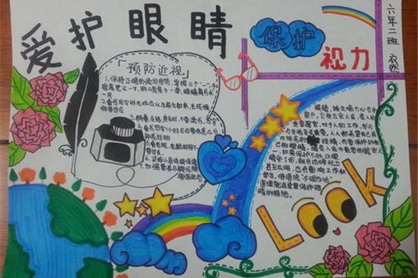 爱护眼睛手抄报