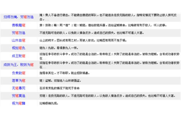 法字开头的成语