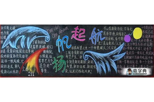 新学期黑板报内容