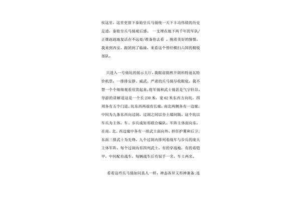 兵马俑观后感