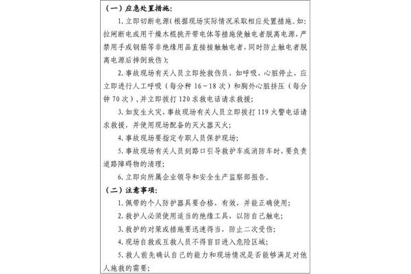 触电应急处置措施