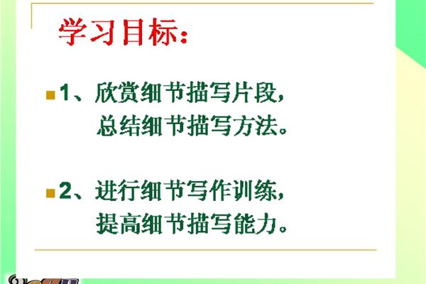 细节描写片段