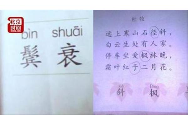 鬓毛衰的正确读音