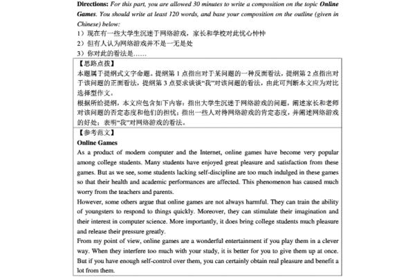 学位英语作文