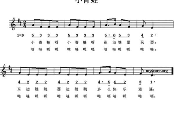 池塘边有只小青蛙