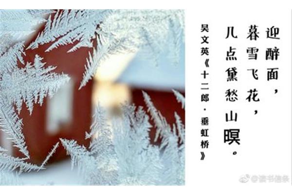 描写冬雪的诗句