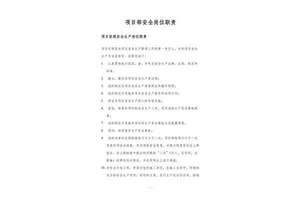 项目负责人的职责