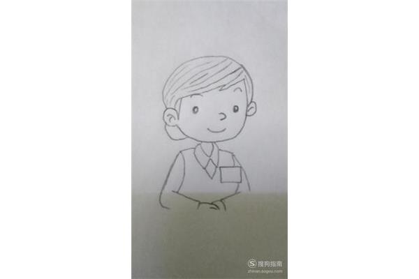 收银员简笔画