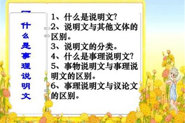 分类别的说明方法