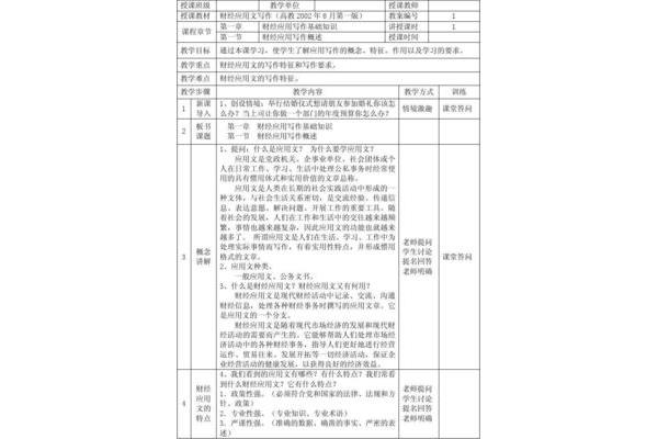 应用文写作教案
