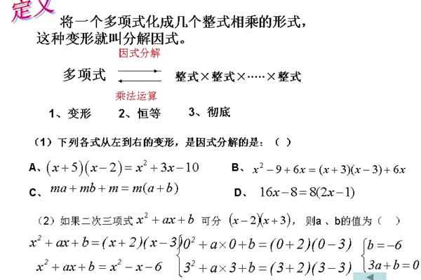 整式的定义