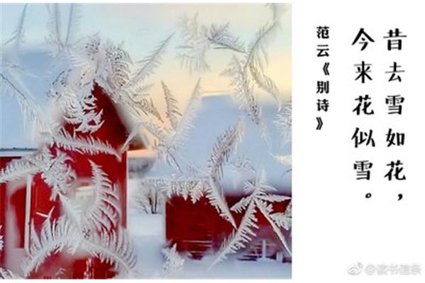 描写冬雪的诗句