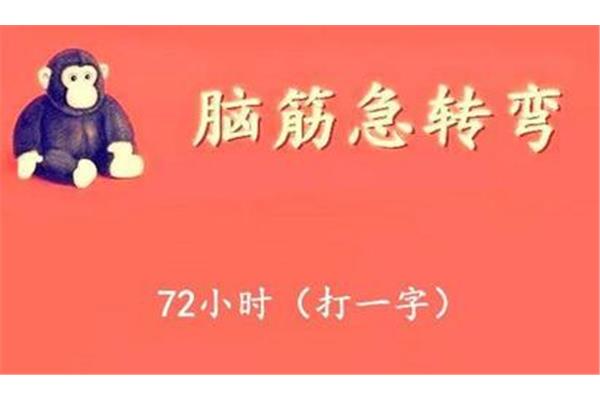 72小时打一字