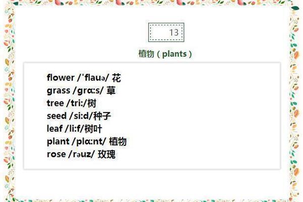 植物怎么写