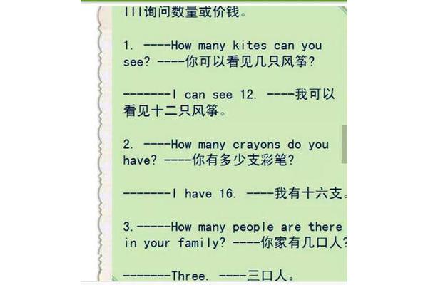 询问用英语怎么说