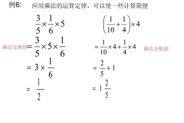 分数乘法简便运算