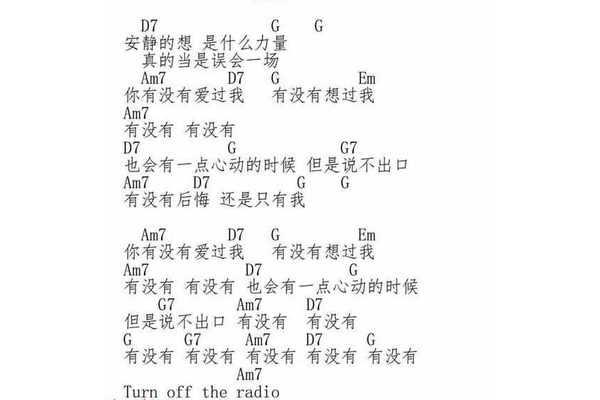 有没有歌词