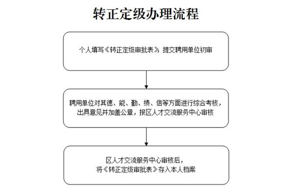转正定级表