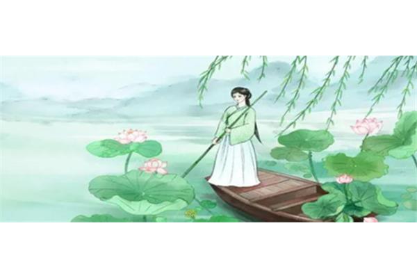 采莲曲古诗意思