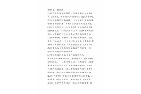 运营工作总结
