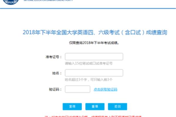 网上成绩查询