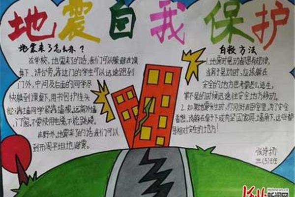 防震手抄报内容