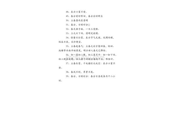 关于春节的谚语