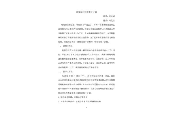 师徒结对师傅计划