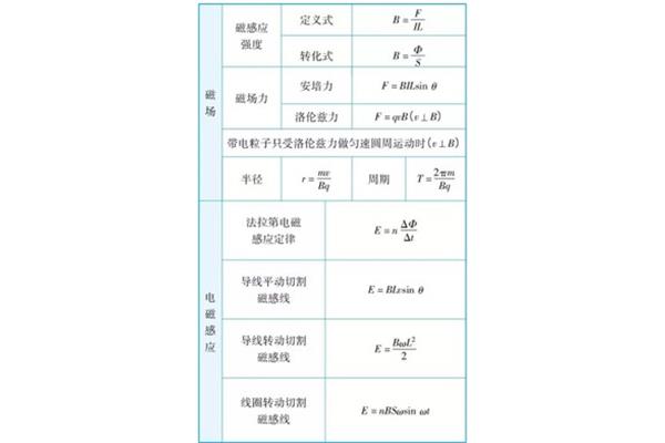 磁场力公式
