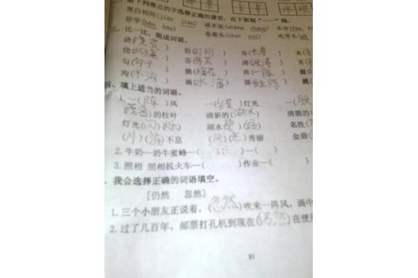 什么的说填词语