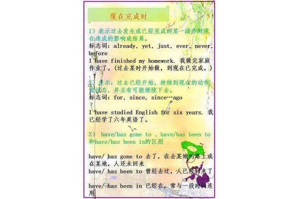 现在完成时结构
