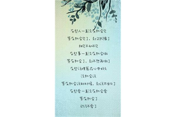 岁月的诗句