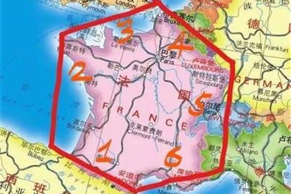 法国的地理位置