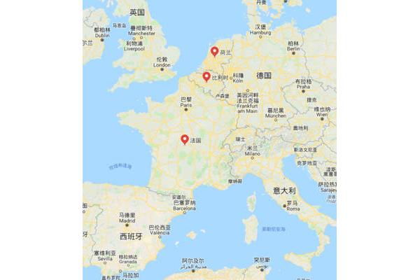 法国的地理位置