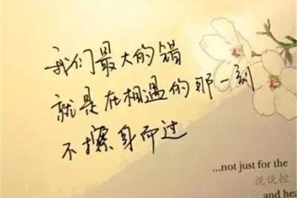 爱一个人的说说