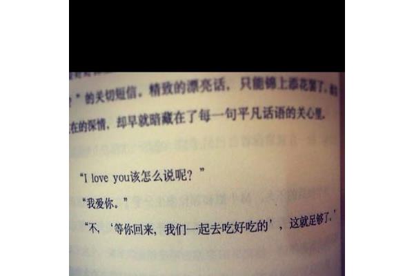 说一句我爱你