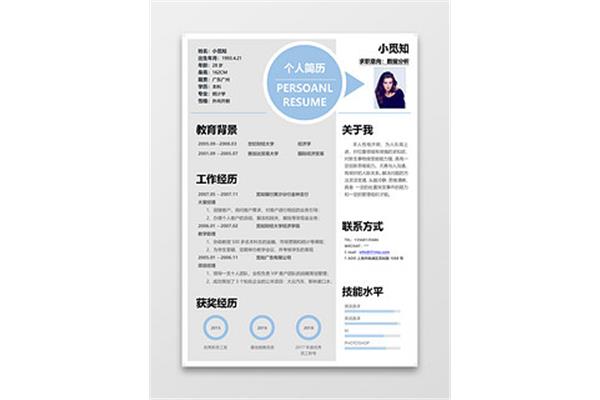 个人工作经历