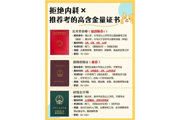 女生适合考的证书