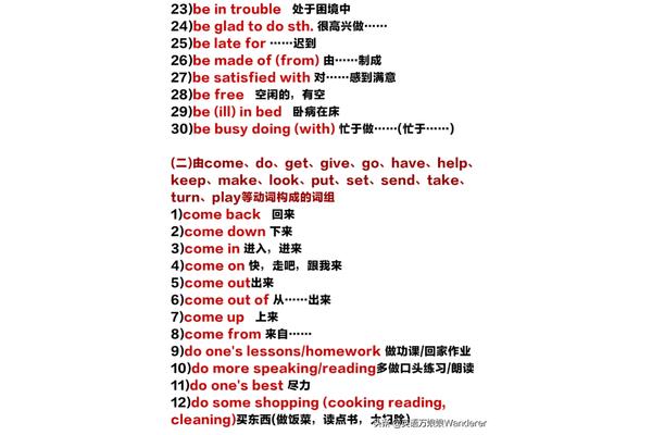 固定搭配英语